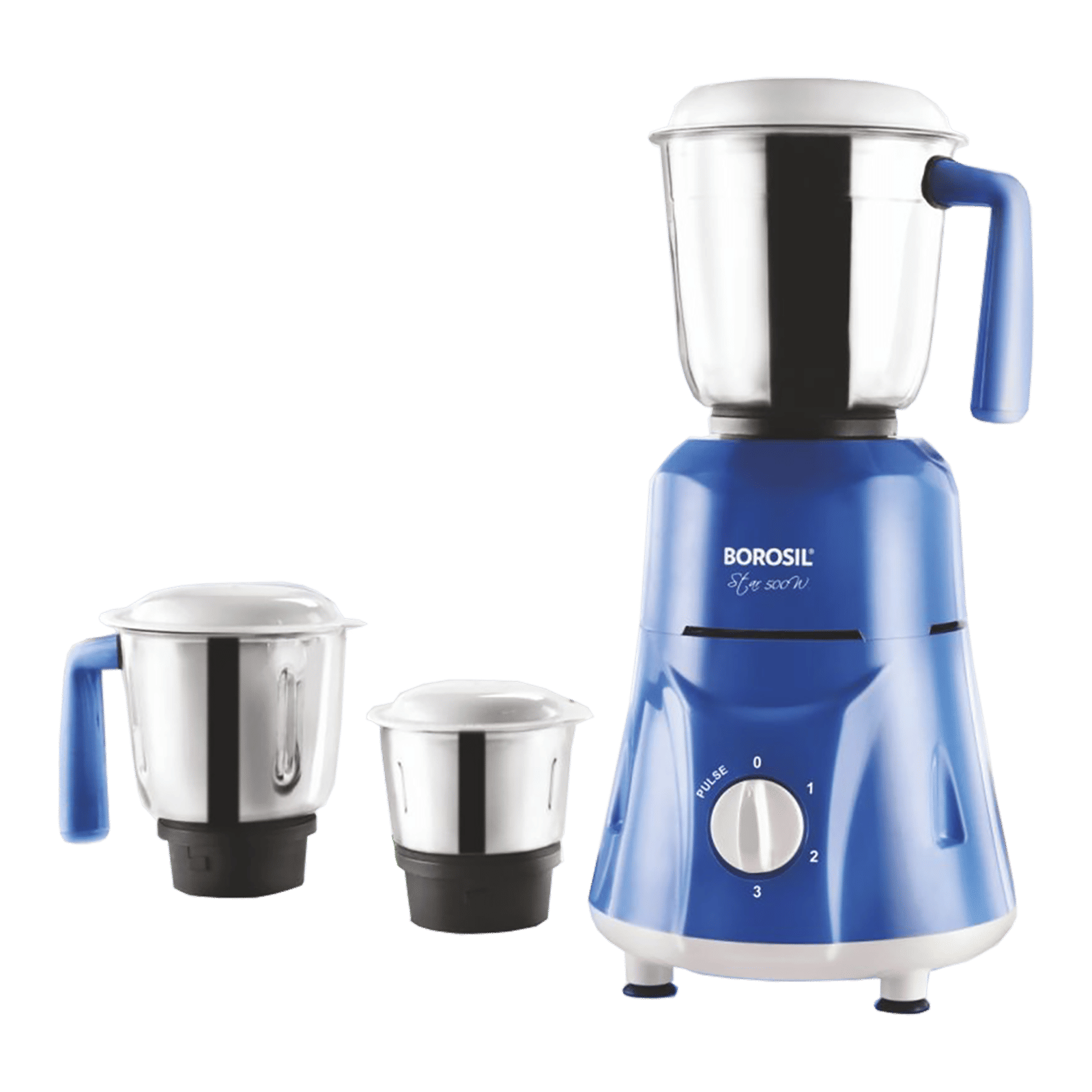 Buy BOROSIL Star 500 Watt 3 Jars Mixer Grinder (20000 RPM, 3 Speed